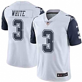 Nike Men & Women & Youth Cowboys 3 Mike White White Color Rush Limited Jersey,baseball caps,new era cap wholesale,wholesale hats